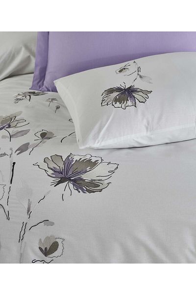 Altınbaşak NEW SEASON Dowry 100%Cotton CREAFORCE LİZAY Embroidered Double Duvet Cover Set 6 Pieces "BOXED"