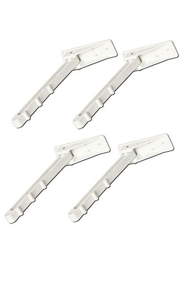 almital mobilya aksesuarları furniture accessories 4 броя сгъваеми пластмасови крака за маса 2 см x 22 см, крака за основа тип тава, крака за подова маса, сиви