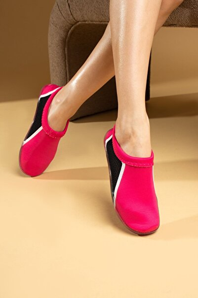 Pembe Potin Unisex Fusya Beach Sea Shoes Sandals