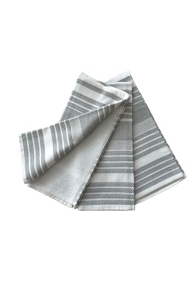 Havlu Denizi Ev Tekstil Ürünleri 3-Piece Striped Kitchen Towel Set