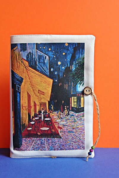 KitapAksesuar Kitap Kılıfı - Van Gogh Kafe Terasında Gece - Kitap Aksesuar - ...