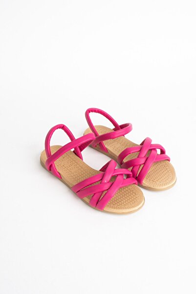 Pembe Potin Women's Fusya Daily Comfortable Sandals