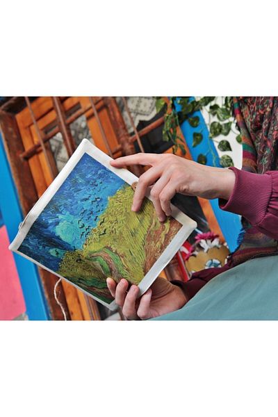 KitapAksesuar Βιβλιοθήκη Van Gogh Κάγκελα στο Χώρο