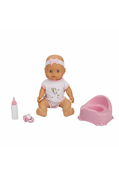BYCEGU 29466 Altını Islatan Emzikli Ve Biberonlu Sesli Oyuncak Bebek Seti 30 Cm