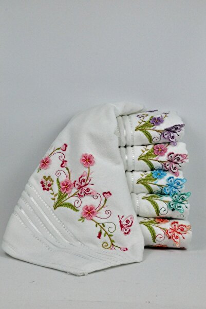 Şelale Метелик Дизайн 50x90 Вельвет 3D 6 Кольорів Розкішний Рушник