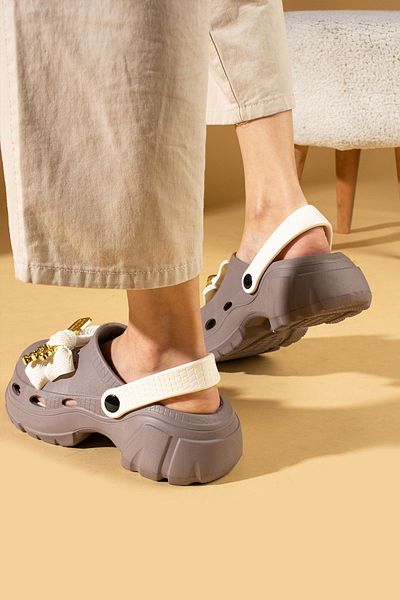 Pembe Potin Γυναικεία Mink Beige Eva Sea Beach Cook Doctor Nurse Hospital Comfort Casual σανδάλια Παντόφλες