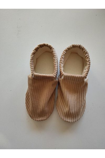 IŞIK Booties Milk Coffee Corduroy Booties