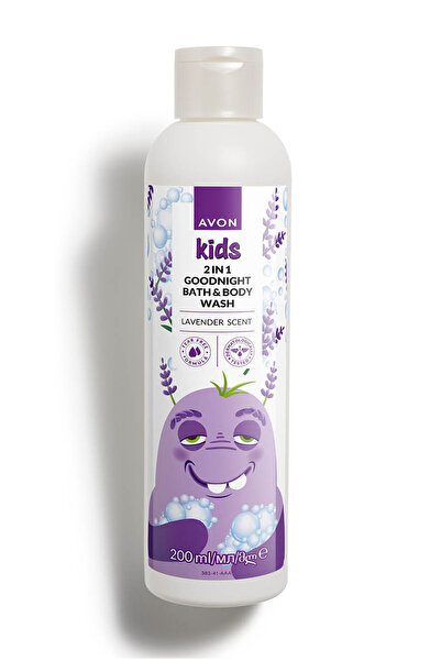 AVON Kids 2 si 1 Arada Çocuklar İçin Lavanta Kokulu Banyo ve Vücut Yıkama 200...