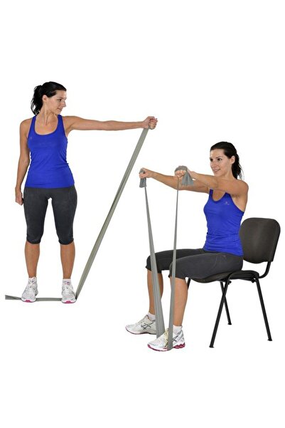 MSD Mvs Pilates & Yoga Ексерсис-стрічка Срібна Екстра Міцна 1 м