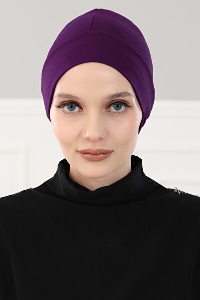 Aisha's Design Takçık Combed Cotton Underwear, Purple, B-37