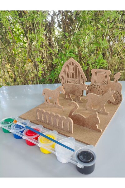 şimşek hobi tasarım Çiftlik Hayvanları Boyama Seti Okul Öncesi Boyama Aktivit...