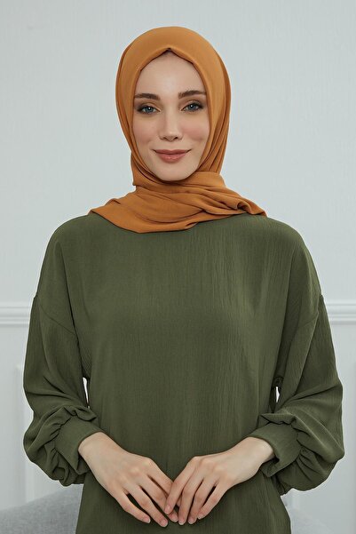 Aisha's Design Plain Aerobin Shawl, Light Brown, Cts-5A, Light Brown
