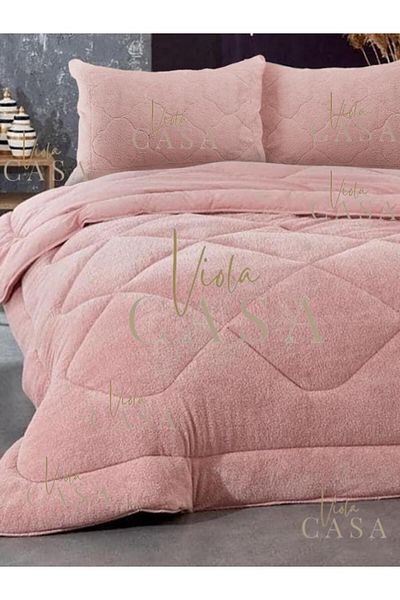 Violacasa Soft Line Double Welsoft Quilt Powder