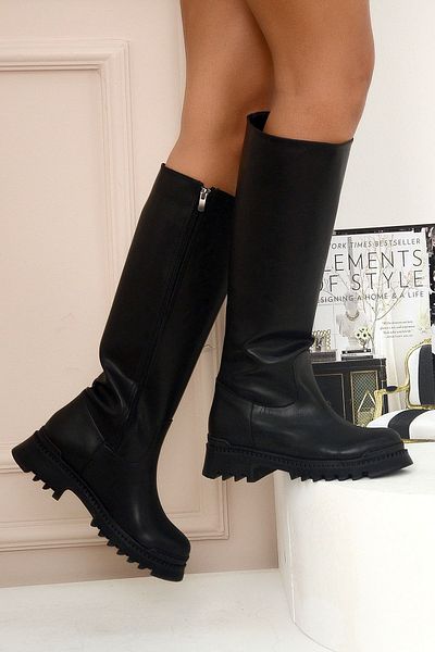 Pembe Potin Women's Black Non-Slip Sole Boots