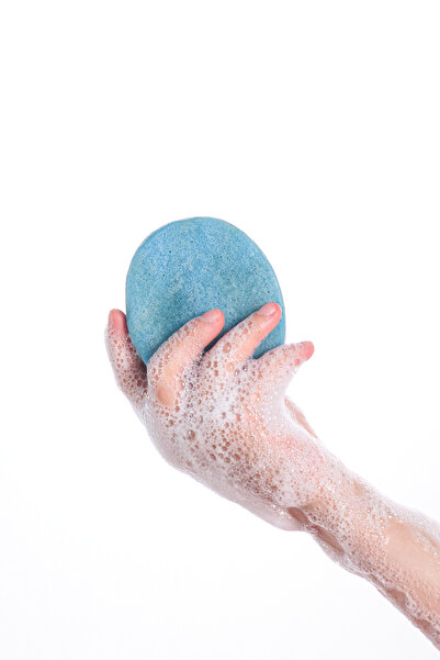 MirCotton صابون إسفنجي طبيعي "أوكالبتوس" 120 جرام مصنوع يدويًا