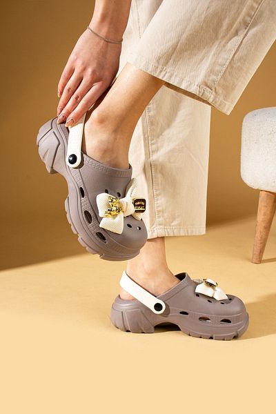 Pembe Potin Γυναικεία Mink Beige Eva Sea Beach Cook Doctor Nurse Hospital Comfort Casual σανδάλια Παντόφλες