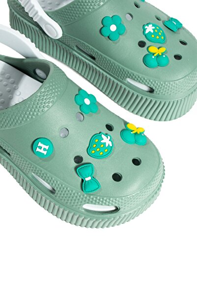 Pembe Potin Dámské zelené Eva Sea Beach Chef Doctor Nurse Hospital Confort Pohodlné sandály pantofle