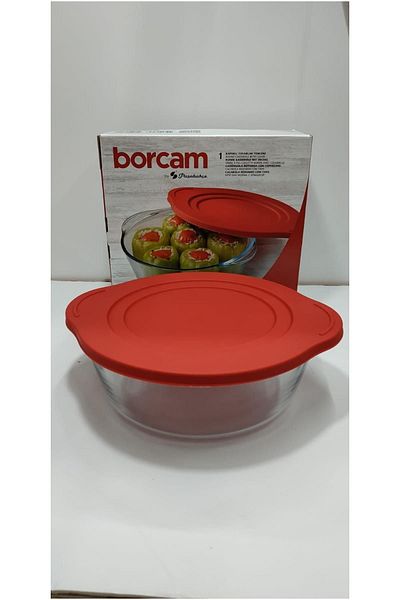 Paşabahçe 59034 Model Square Pyrex - 22.5 cm*26 cm with Plastic Cover