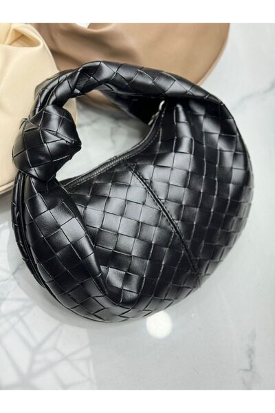 KIRASE حقيبة يد نسائية صغيرة محبوكة وعادية