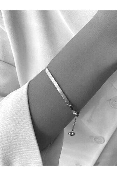 Âlâ Atelier Tarnish Not Fade Crushed Italian Chain Bracelet Silver