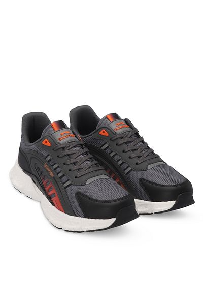 Slazenger Ανδρικά αθλητικά παπούτσια ZIPLINE - Παπούτσια Σκούρο Γκρι & Πορτοκαλί
