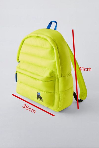 Pink Hippo Kids Rucsac de școală pentru copii umplut cu neon
