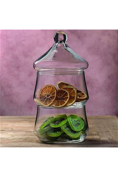 Paşabahçe Villa Patisserie 2-Tier Glass Cookie Storage Container