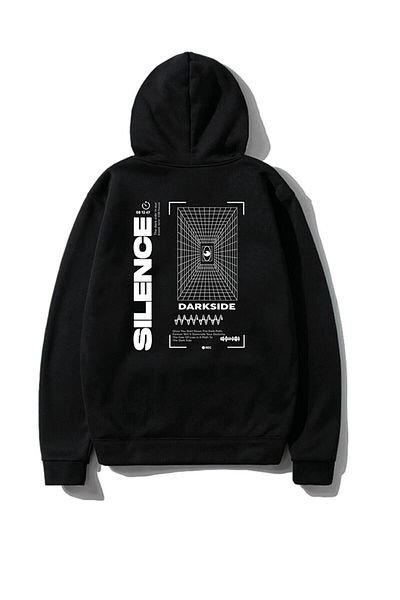 Trendseninle Silence Oversize Hoodie