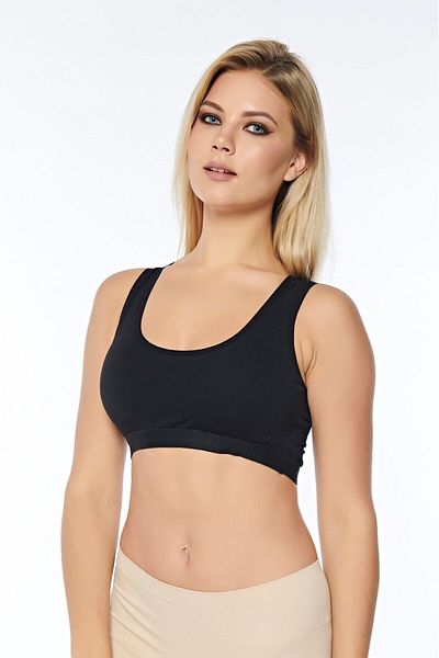 AVESŞENER Half Tank Top Crop Bustier - Plus Size, with Pet and No Underwire