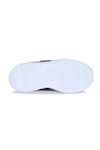 M.P. Çoçuk Kışlık Su Geçirmez Kaydırmaz Termo  Eva Taban Rahat Deri Siyah-Mor Işıklı Spor Ayakkabı