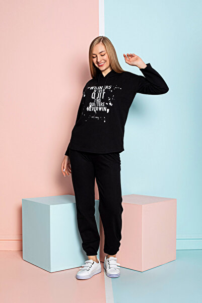 lacelove Women's Seasonal Hooded Tracksuit Set - Home Wear