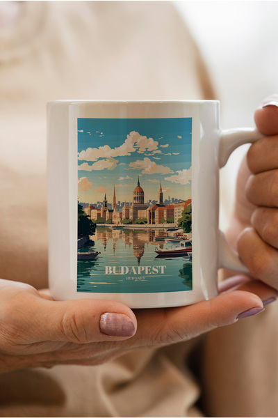 South Steel كوب هدية رأس السنة الجديدة في بودابيست مطبوع