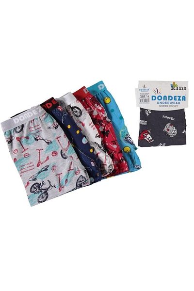 bonbonetti chocolate baby&kids Πακέτο 6 μοτίβων Boxers για αγόρια