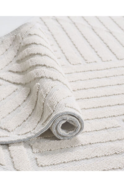 Mariesse Home 60X100 cm and 50X60 cm Natural Cotton 2-Piece Bath Mat Set