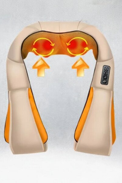 ALFAGİFT Ovmalı Isıtmalı Boyun Omuz Bel Bacak Sırt Masaj Aleti-tüm Vücut Yoğurmalı Masaj Cihazı