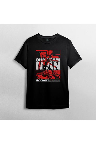 Pixxa Μπλουζάκι Chainsaw Man Crew Neck 100% βαμβακερό - 4