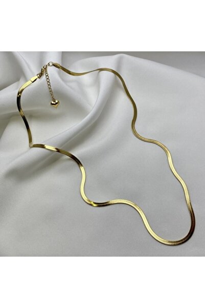 LİS STORE JEWELRY Çelik Italyan Ezme Zincir Kolye