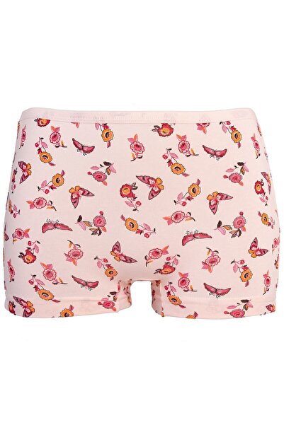 jilly jo White Cotton Patterned Girl's Boxer Set of 6