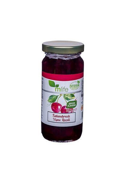 M Life Tatlandırıcılı Vişne Reçeli 280 G