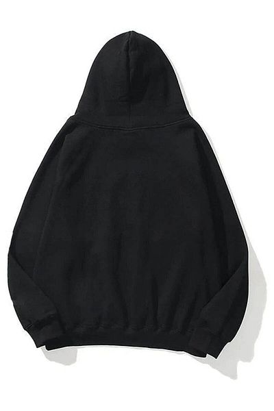Trendseninle Γυναικείο φούτερ Hodie με μονόχρωμη κουκούλα