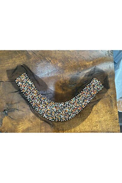 Gönülden Tasarım 25x6cm Mărgele Brodate Cusut Îmbrăcăminte Applique