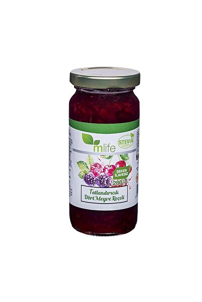 M Life Tatlandırıcılı Dört Meyve Reçeli 280 G