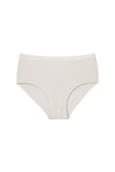 HNX 7'li Lazer Kesim Beli File Lastikli Yüksek Bel Intelok Kadın Külot