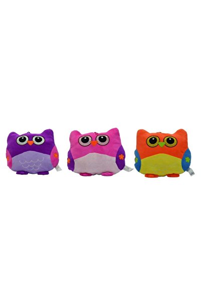 HALLEY Peluş Renkli Baykuş Yastık 40 Cm.