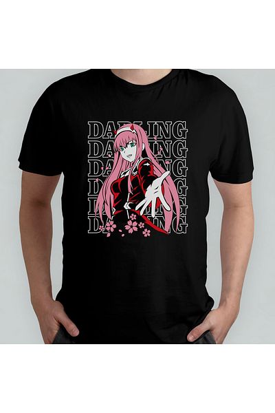 Pixxa Μπλουζάκι Franxx Zero Two Darling Crew Neck 100% βαμβακερό - 1