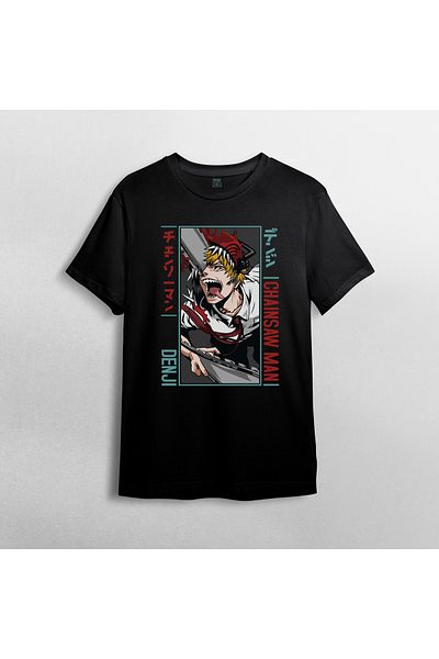 Pixxa Μπλουζάκι Chainsaw Man Crew Neck 100% βαμβακερό - 6