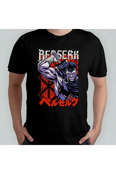 Pixxa Μπλουζάκι Berserk Crew Neck 100% βαμβακερό - 2
