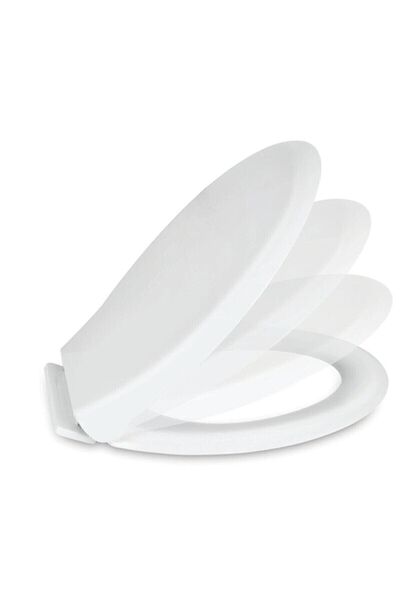 Mediterranean Compatible Slow Closing Toilet Seat Thermoplast with Disassemble Plug Feature