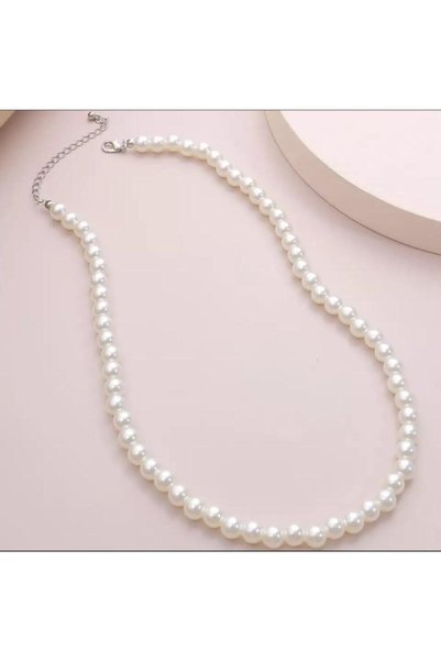 Generic Brand Women's White Pearl Necklace