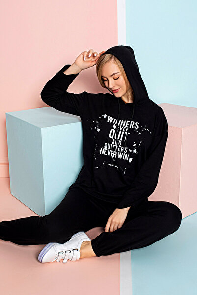 lacelove Women's Seasonal Hooded Tracksuit Set - Home Wear